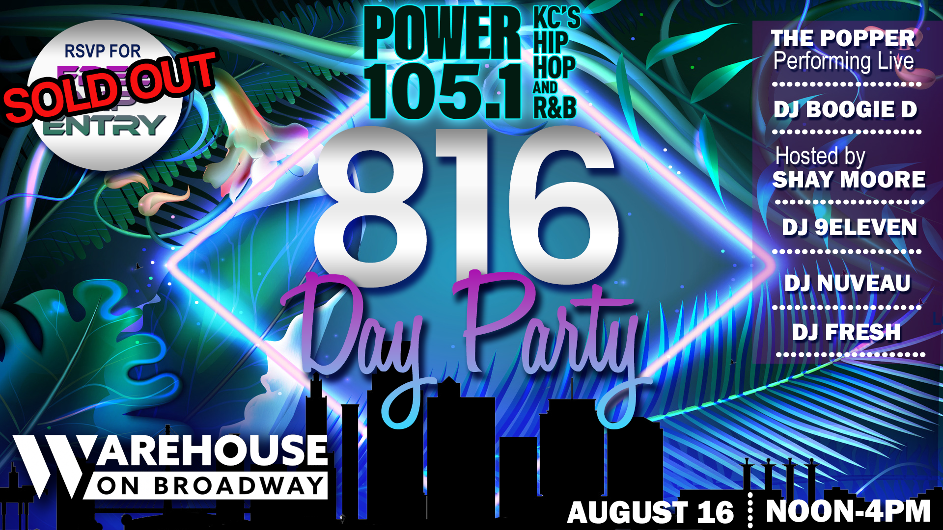 Power 105.1’s 816 Day Party – SOLD OUT