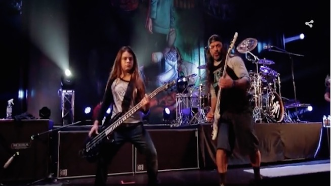 Watch rock doc featuring Metallica bassist’s 12 year-old son on tour with Korn