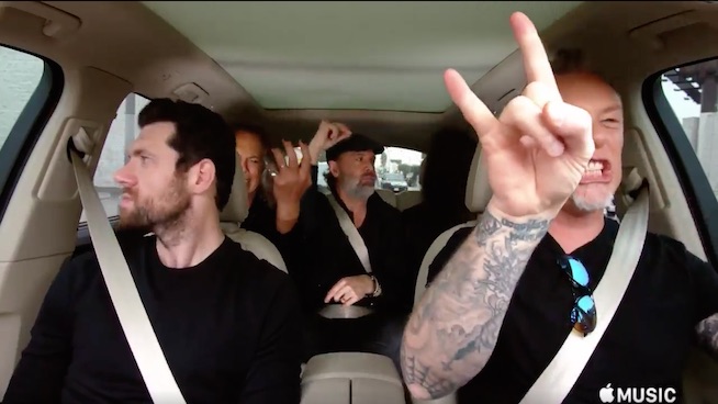 Metallica rocks out to Rihanna and Disney songs on ‘Carpool Karaoke’