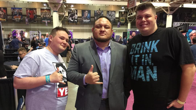 Baby Huey & Bimbo Jimbo chat with Samoa Joe!