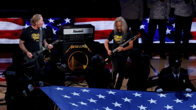 Watch Metallica Perform The National Anthem Before Game 3 Of The NBA Finals