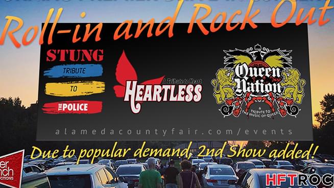 Alameda County Fairgrounds announce second “Roll-in and Rock Out” concert with Stung, Heartless and Queen Nation