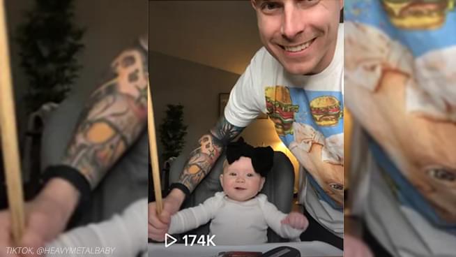 You Have to See @HeavyMetalBaby on TikTok Air Drums to Metallica, Pantera, Rob Zombie