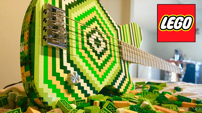 Man Builds A Bass Out of 2,000 Legos