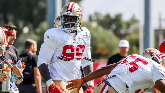 49ers Practice Report: Javon Kinlaw becomes ‘an issue’ for the offensive line