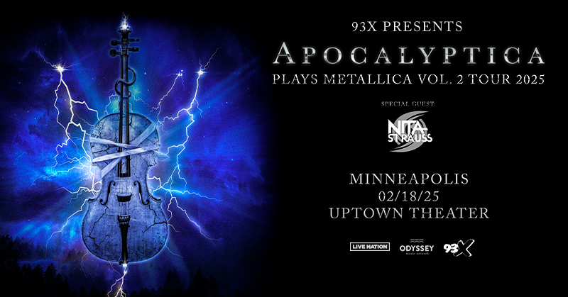 FEB 18: 93X presents Apocalyptica