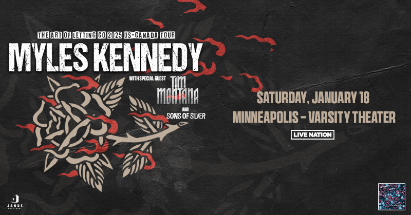 JAN 18: Myles Kennedy: The Art of Letting Go Tour with special guests Tim Montana and Sons of Silver