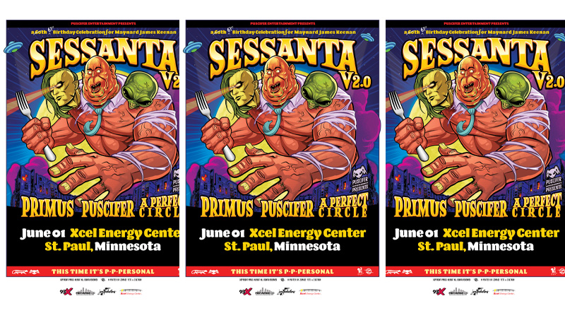 JUN 1: 93X presents SESSANTA V2.0 – Primus, Puscifer, A Perfect Circle