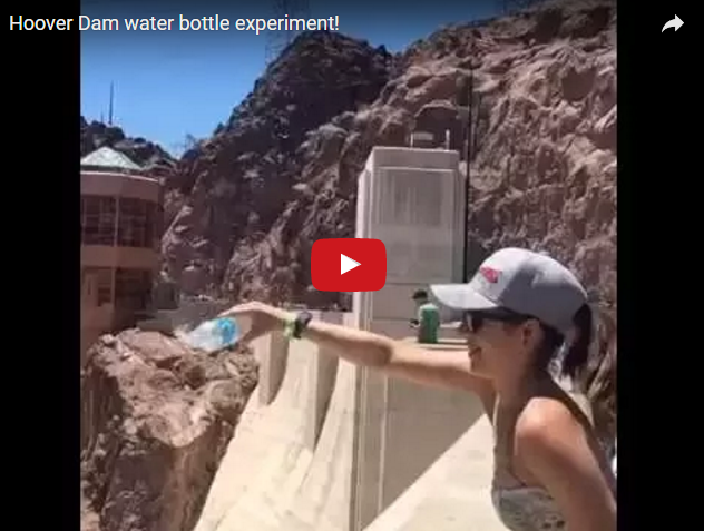 If You Pour Water Out At The Hoover Dam, It Goes Up! Watch!