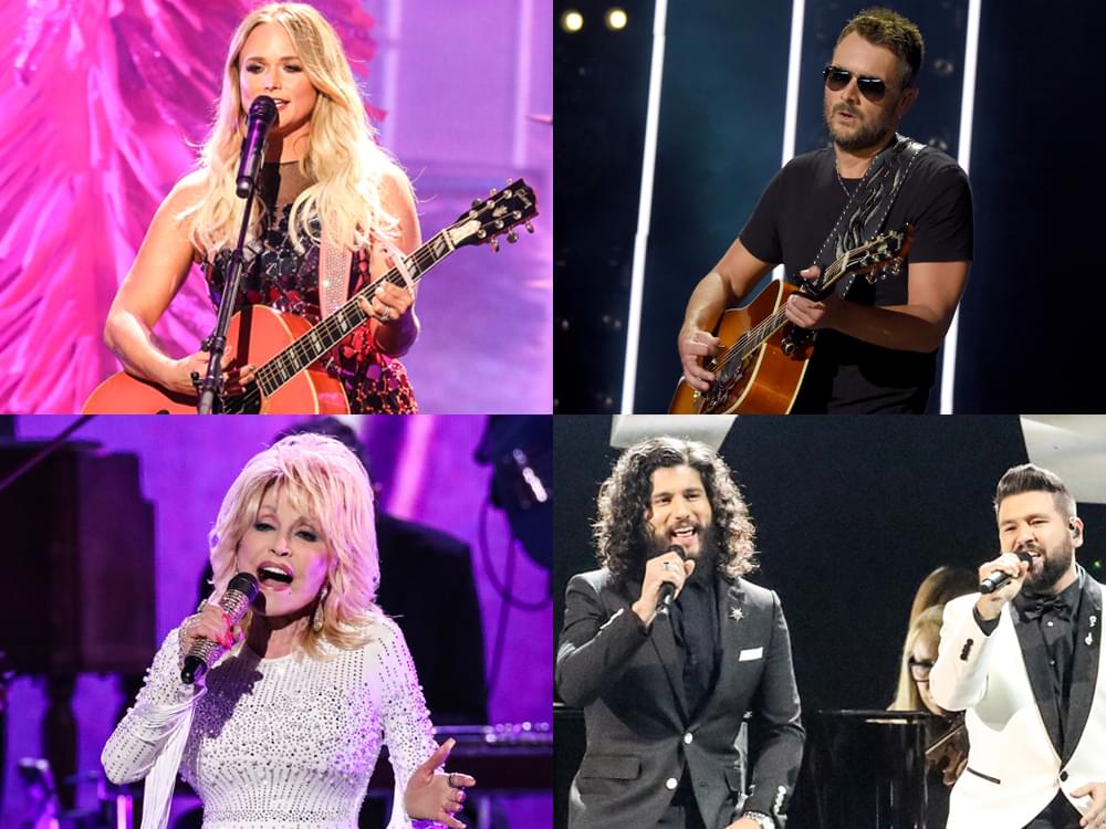 Eric Church, Miranda Lambert, Dolly Parton, Dan + Shay & More Earn Multiple Grammy Nominations