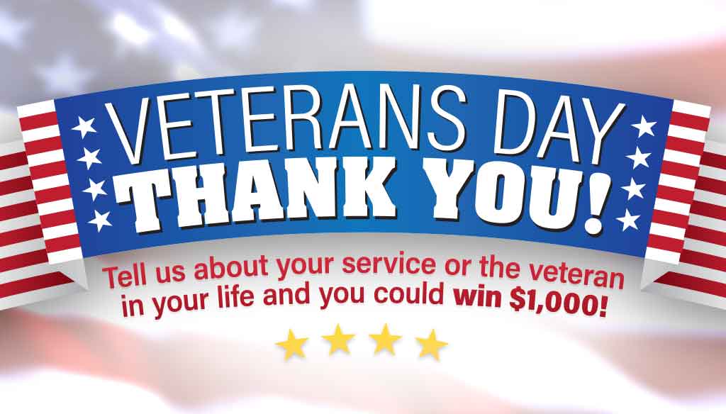 Veterans Day Thank You Contest