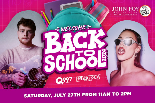 Join Q99.7 and The Bert Show for a Back-To-School Hangout!