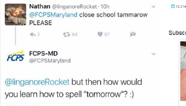 Frederick Co. Fires Social Media Manager For Correcting Spelling On Twitter