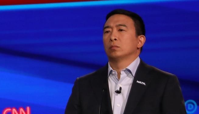 Watch: Andrew Yang Sprays Whipped Cream Into the Mouth of a Campaign Volunteer