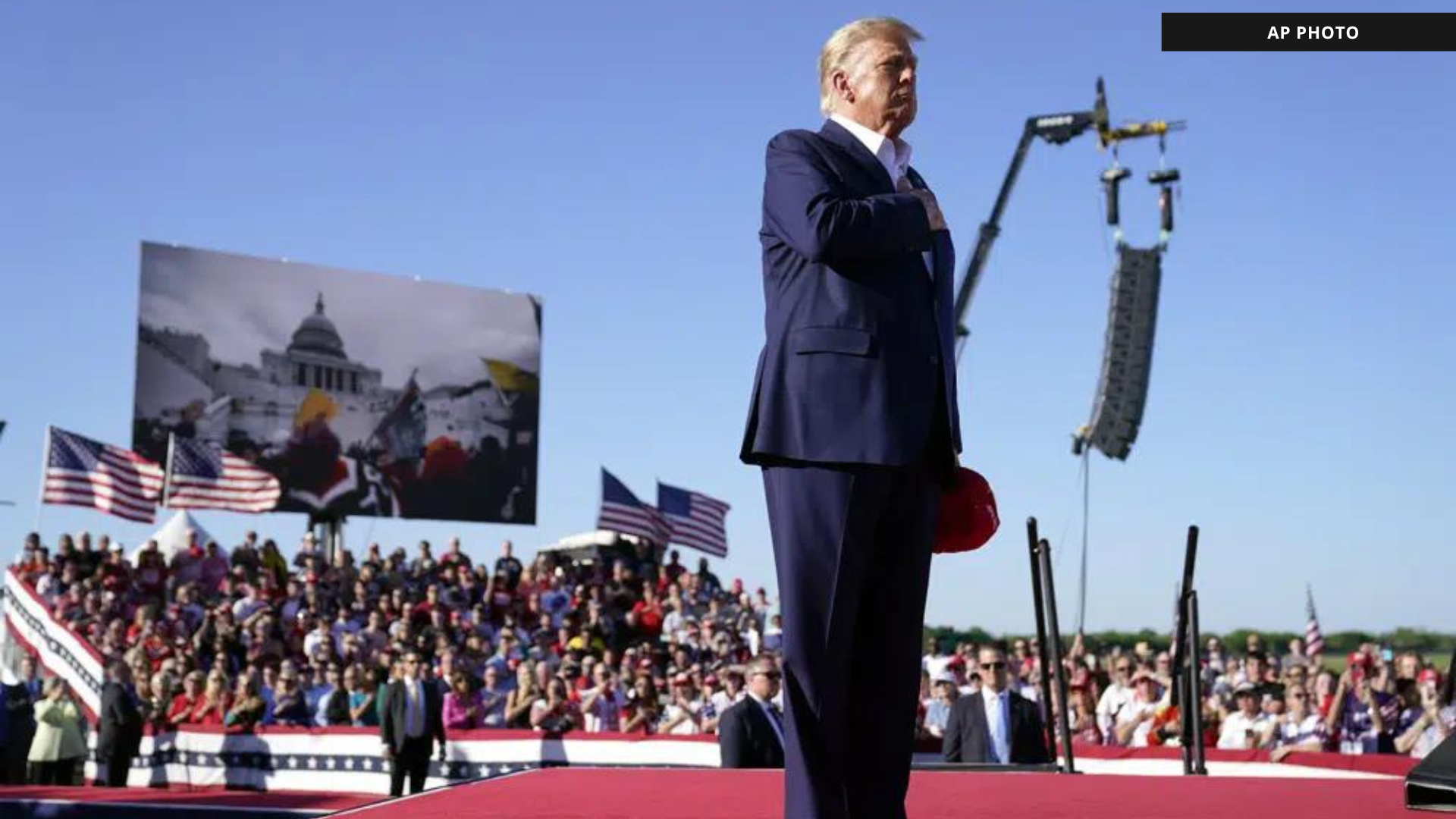 Trump, Facing Potential Indictment, Holds Defiant Waco Rally