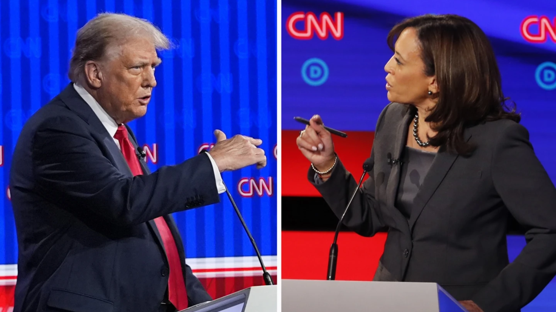 Harris and Trump squabble over muted mics at upcoming debate