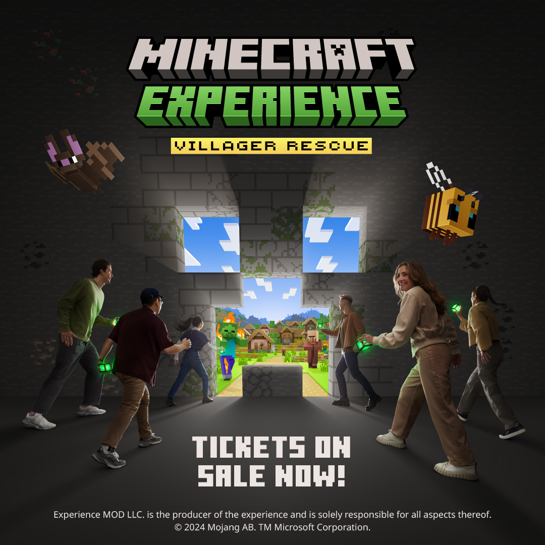 Win Two Tickets to Minecraft Experience: Villager Rescue!