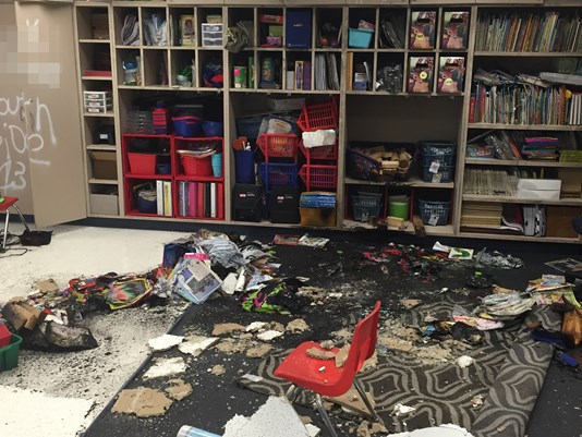 Elementary School Vandalized