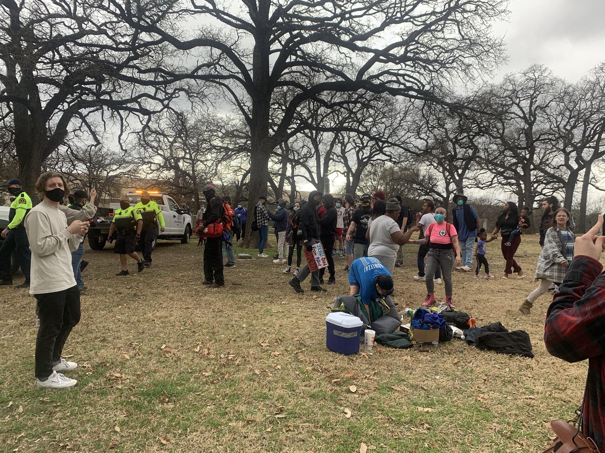 Homeless Encampment Moves to Outside Dallas City Hall to Send a Message to City Leaders