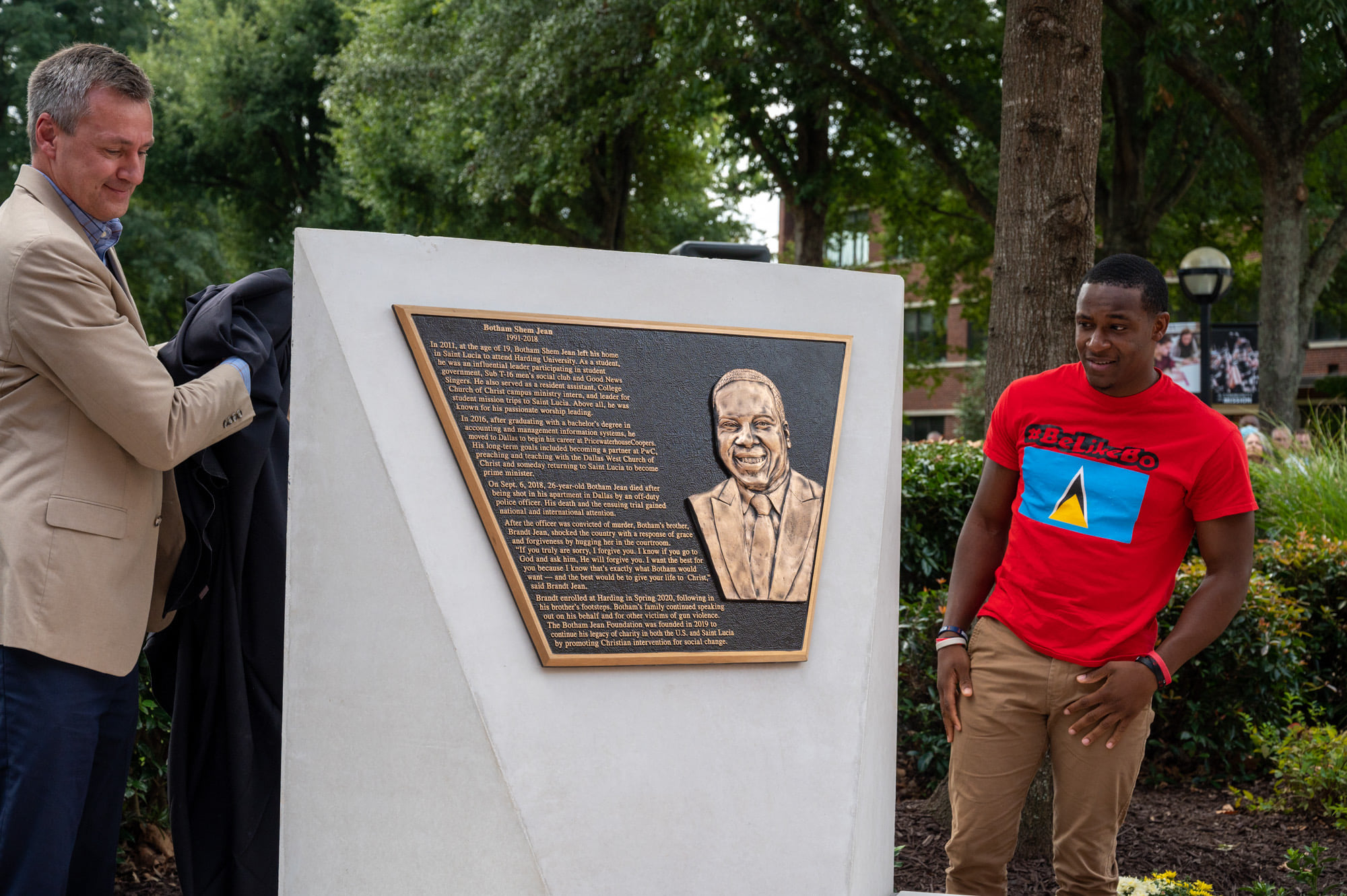 University Installs Memorial To Man Killed By Dallas Police Officer