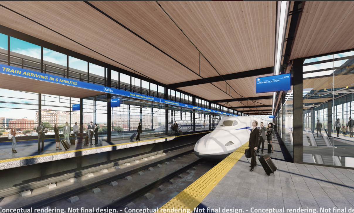 Developers Plan for Mixed-Use Development to include high-speed train station near Downtown Dallas