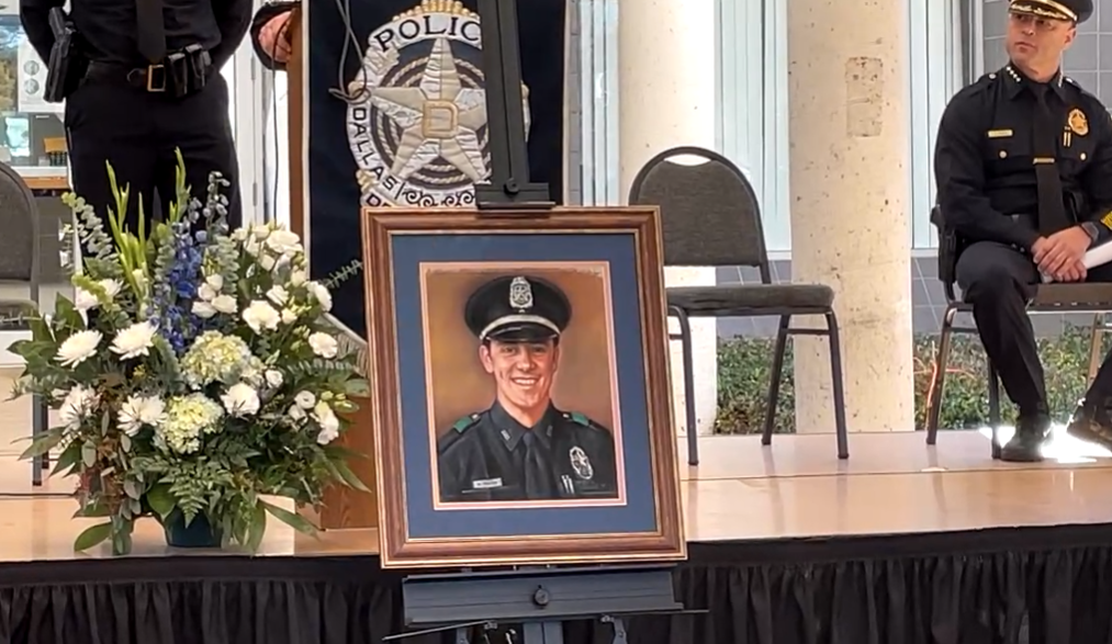 Dallas Police Unveil Portrait, Honoring Fallen Officer Mitchell Penton