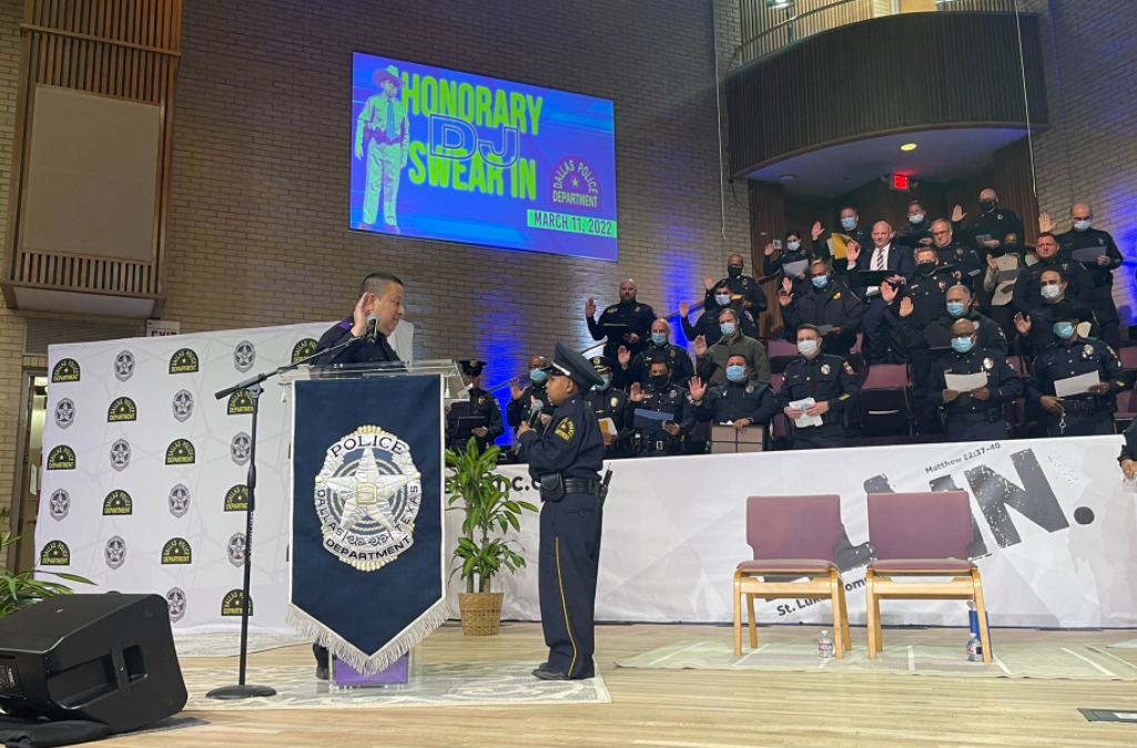 10-year-old Battling Cancer Lives His Dream, Becomes Newest Member of the Dallas Police Department