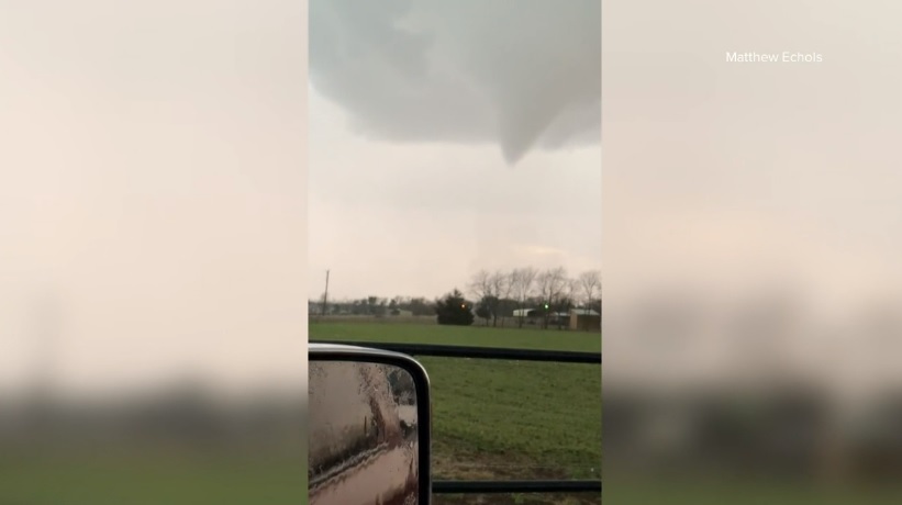 Early Spring Storm Brings Possible Tornado Sighting near Leonard NE of the DFW