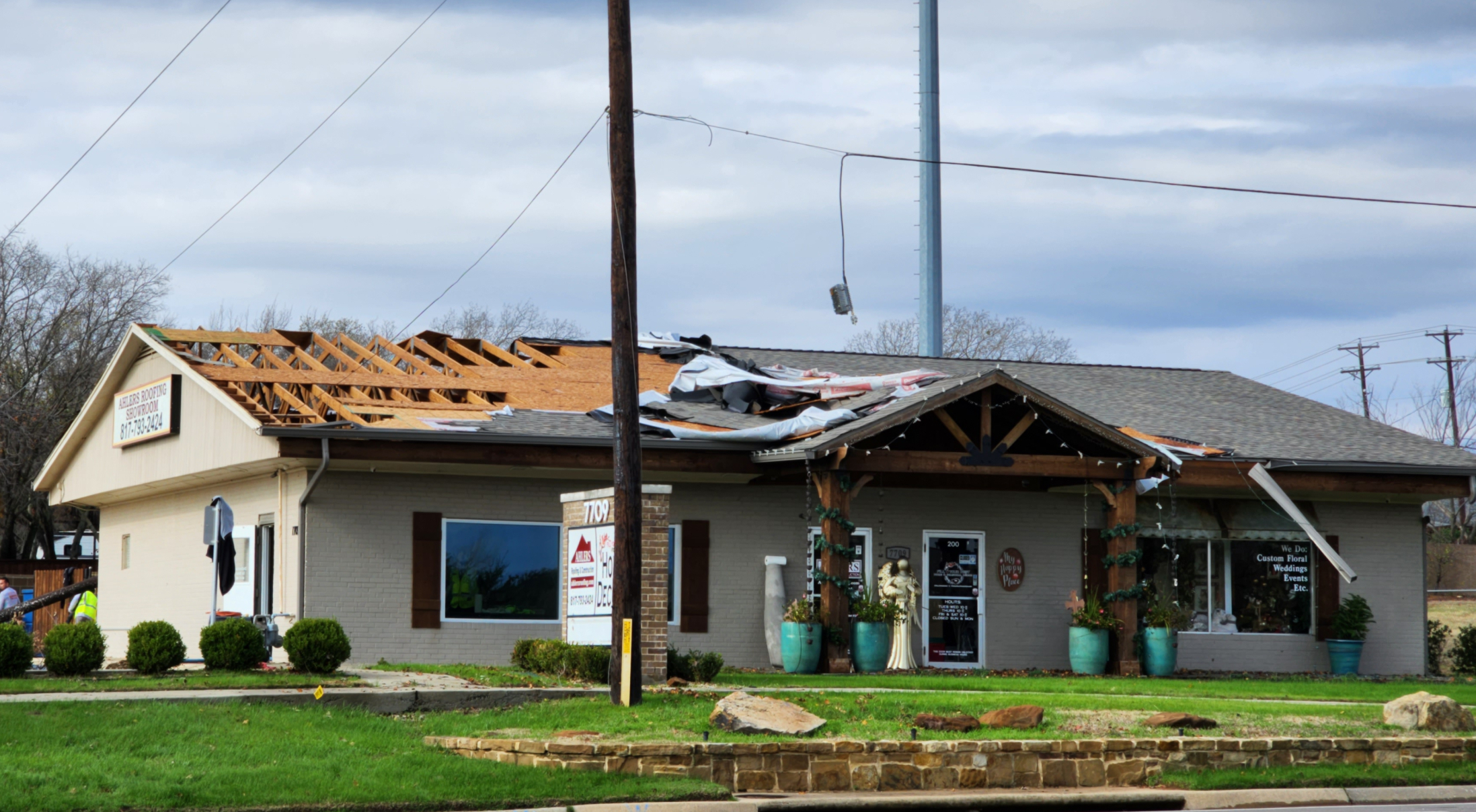 Roofing Company’s Roof Blown Off by Twister