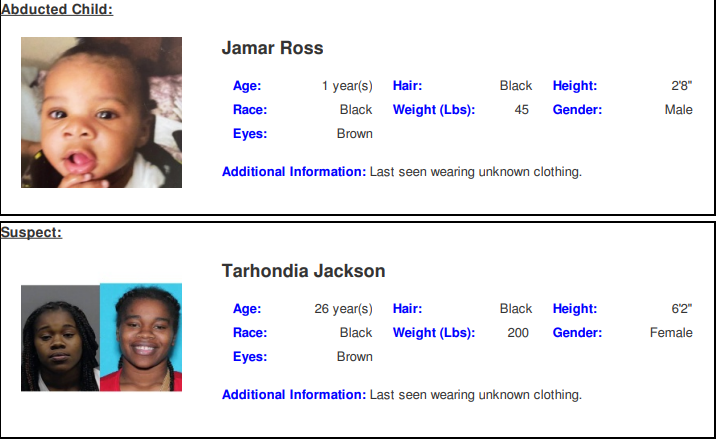 Tyler Amber Alert Issued for One-Year-Old