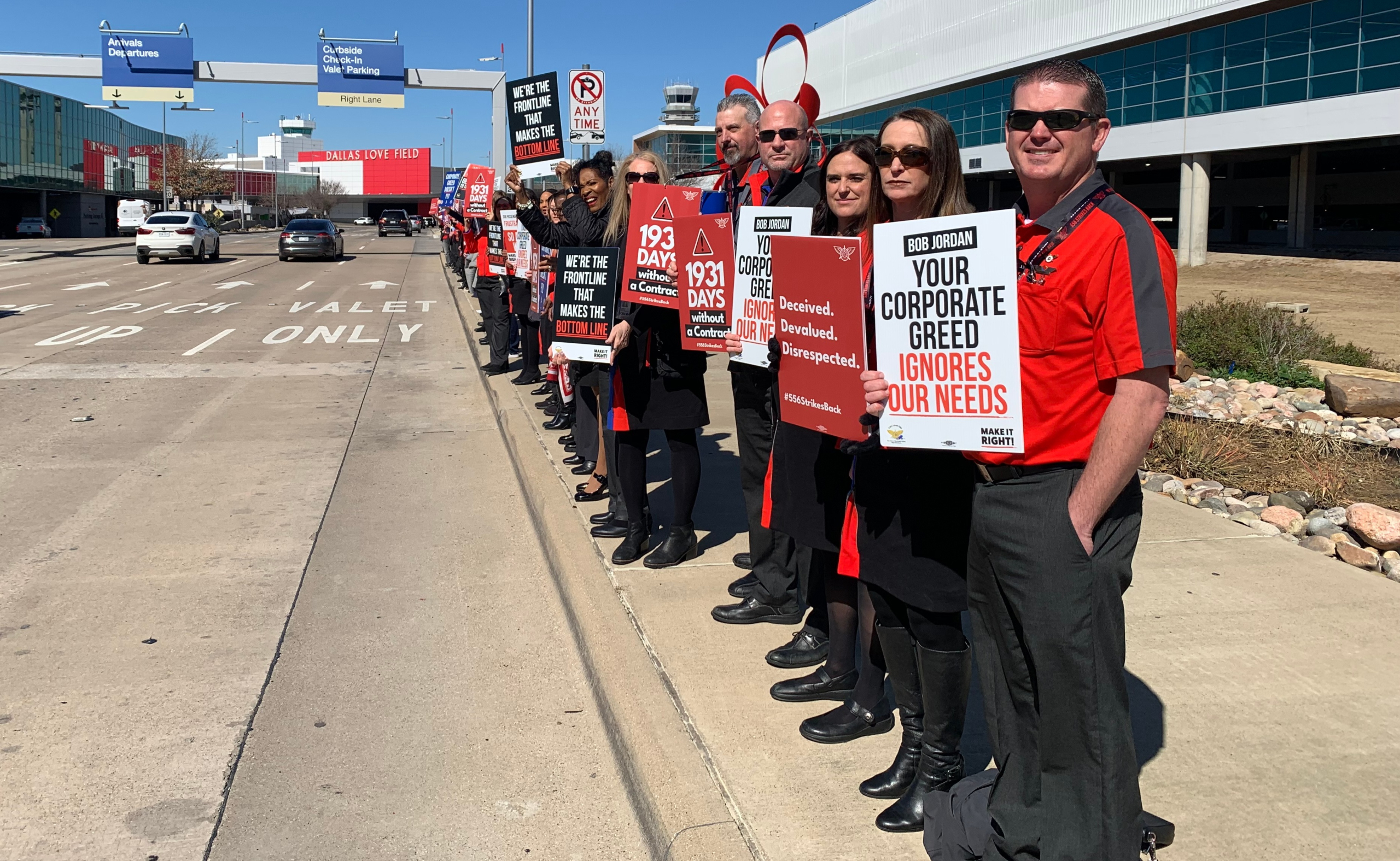 Flight Attendants Picket in DFW & Across the World