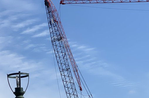 Traffic Delays: Crane Rolls off Truck Dallas North Tollway Southbound at Bush Turnpike