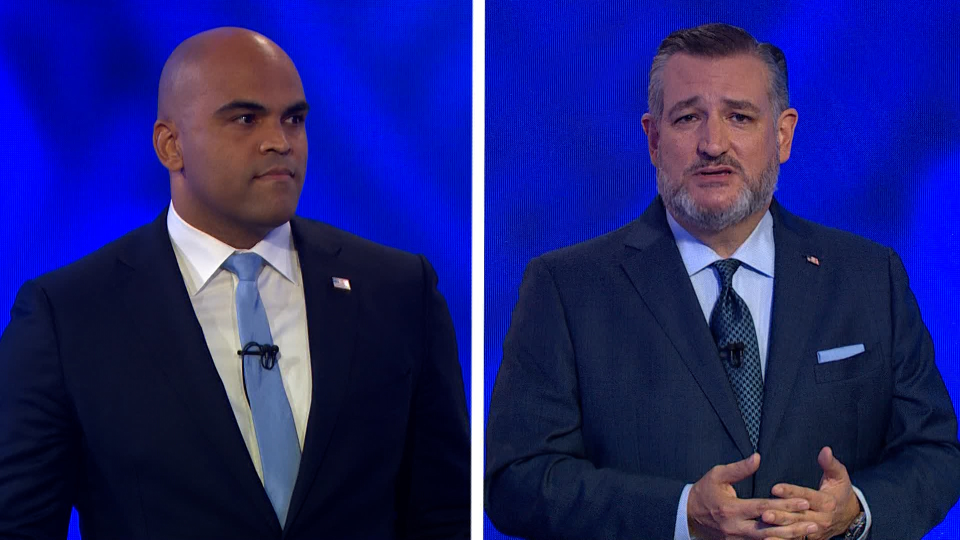 Republican Ted Cruz and Democrat Colin Allred square off for the only debate in the Texas Senate race