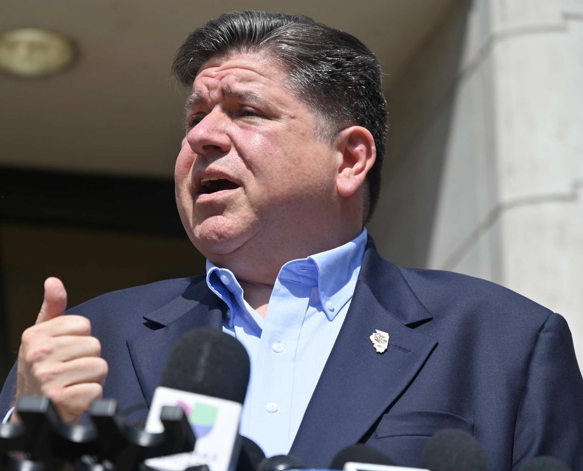Illinois Governor Says Troops Could Be Deployed to Chicago as Immigration Agents Patrol Downtown