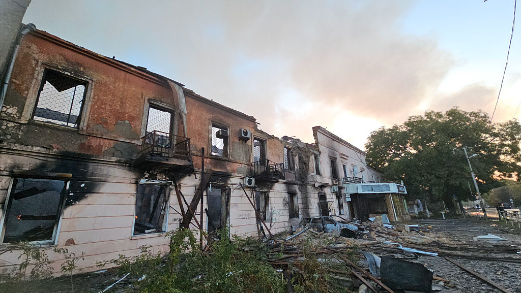 A Massive Russian Drone and Missile Attack on Ukraine Kills at Least 5 People, Officials Say