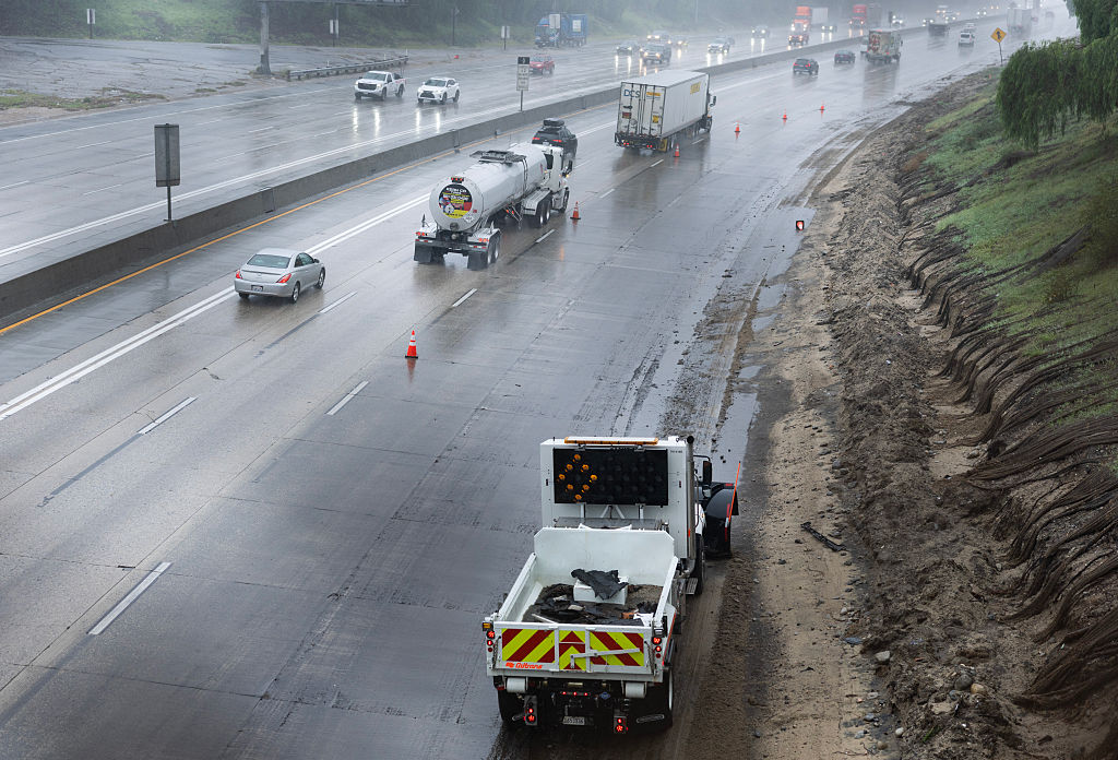 Caliornia’s Intense Winter Storms Turned Some Roads Into Rivers of Mud
