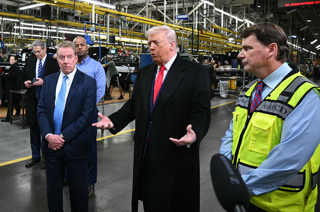 Trump Visits Ford Plant and Defends His Tariffs, Hoping to Counter Jitters About the Economy