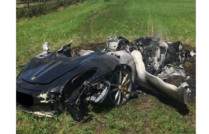 Driver Totals Ferrari just One Hour After Buying It