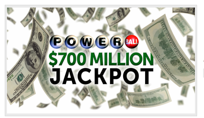 Powerball Jackpot Has Increased to $700 Million for Wednesday Night’s Drawing