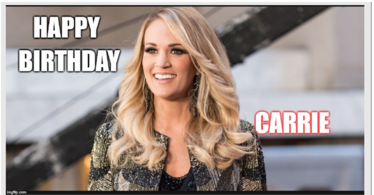 Happy 35th Birthday to Carrie Underwood