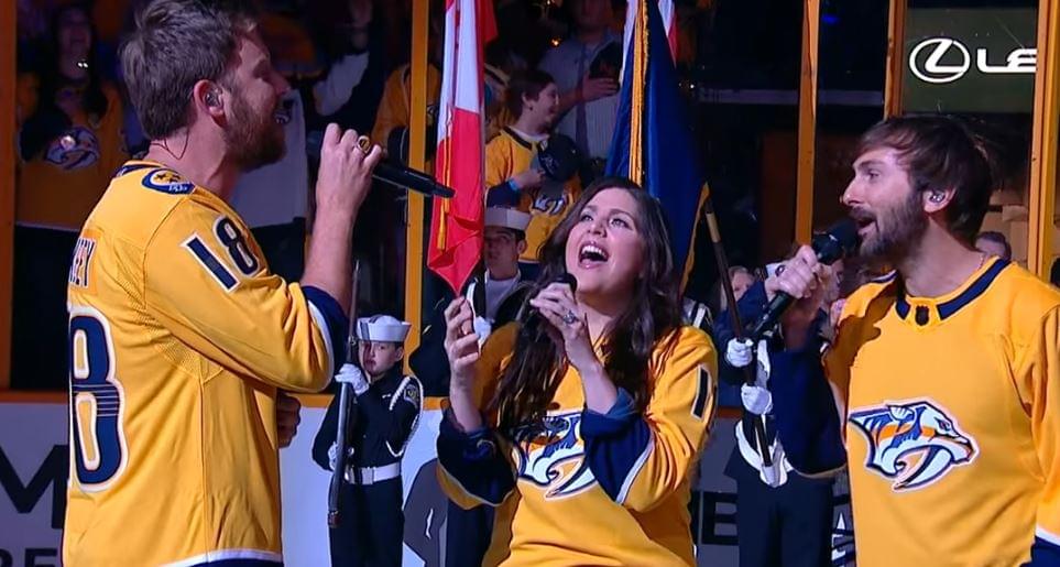 Lady Antebellum Messes up National Anthem; Fans Help Them Out