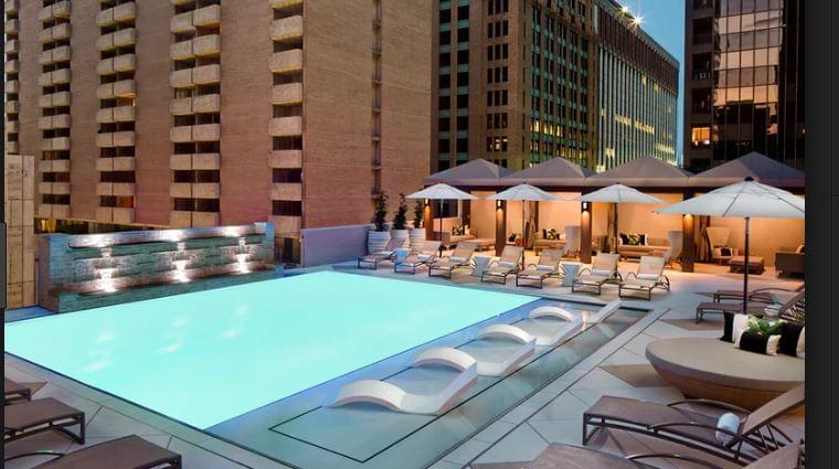 Adolphus Hotel in Dallas Opens the Pool to the Public