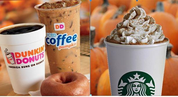 Coffee Pumpkin Wars: Dunkin’ Donuts vs. Starbucks