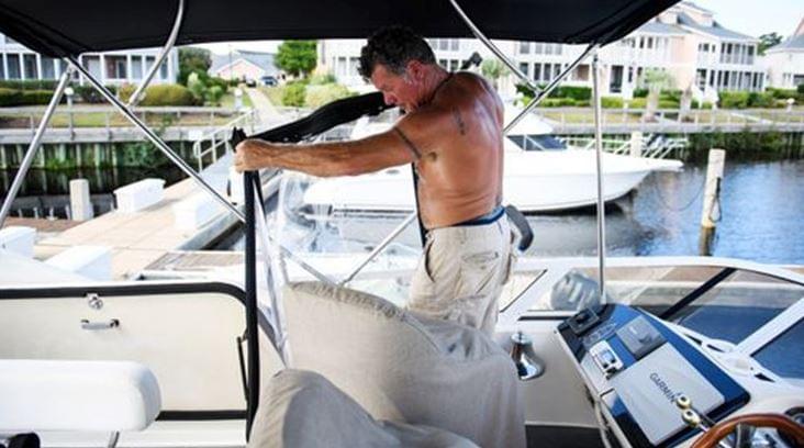 N.C. Man Decides to Ride Out the Hurricane on His Boat