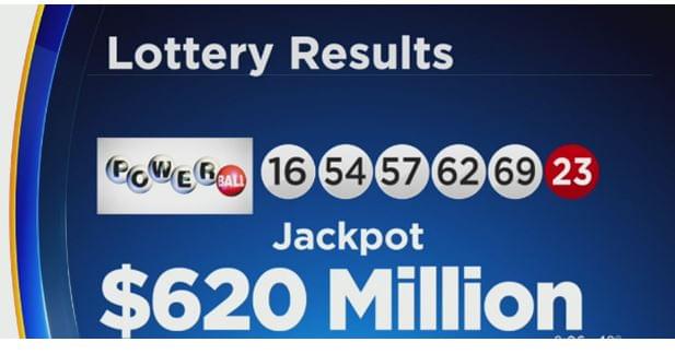 No Powerball Winner Jackpot Jumps $620 Million