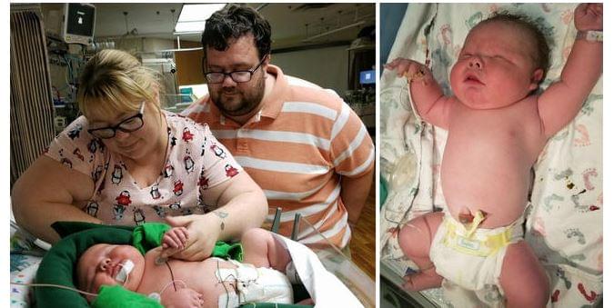 TX Newborn Baby Boy Breaking Records Weighs 14 lbs 13 oz