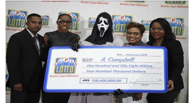 Lottery Winner Claims $158 Million Wearing Scream Mask