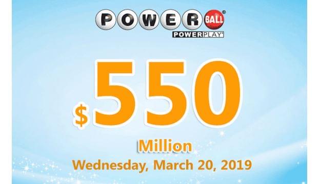 Powerball Jackpot Has Jumped to $550 Million