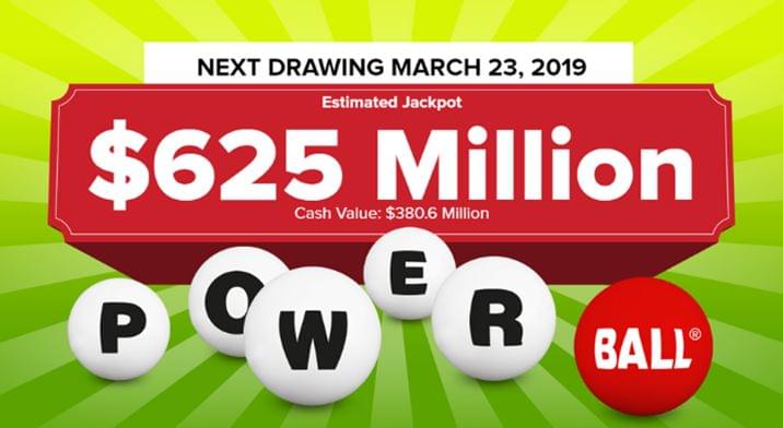 Powerball Jackpot Jumps to $625 Million