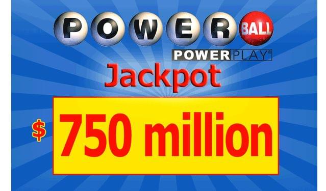 No Winner on Powerball, Jackpot at $750 Million